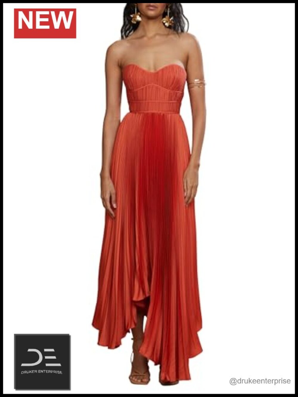 Sustainable Sheath Midi Dress Sweetheart Strapless Backless Formal